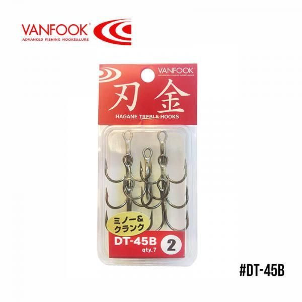 

Крючки Vanfook тройные DT-45B NS Black (#02 (7шт))