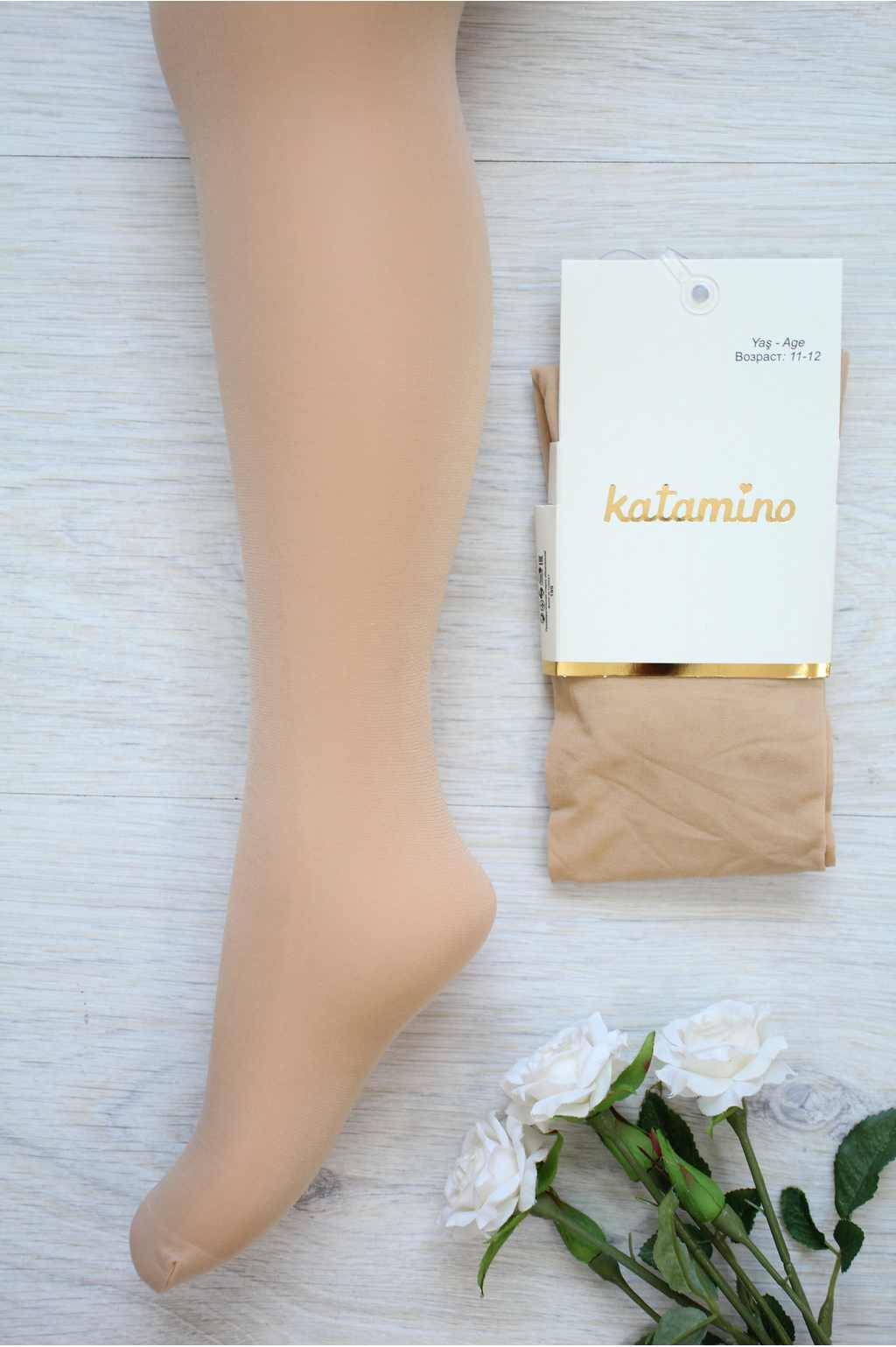

Колготки Katamino 134-140 / 9-10 лет см Бежевый