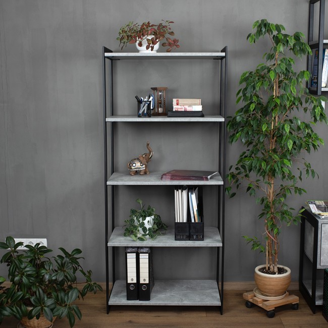 

Стеллаж этажерка в стиле лофт Metal & Wood H-700-5