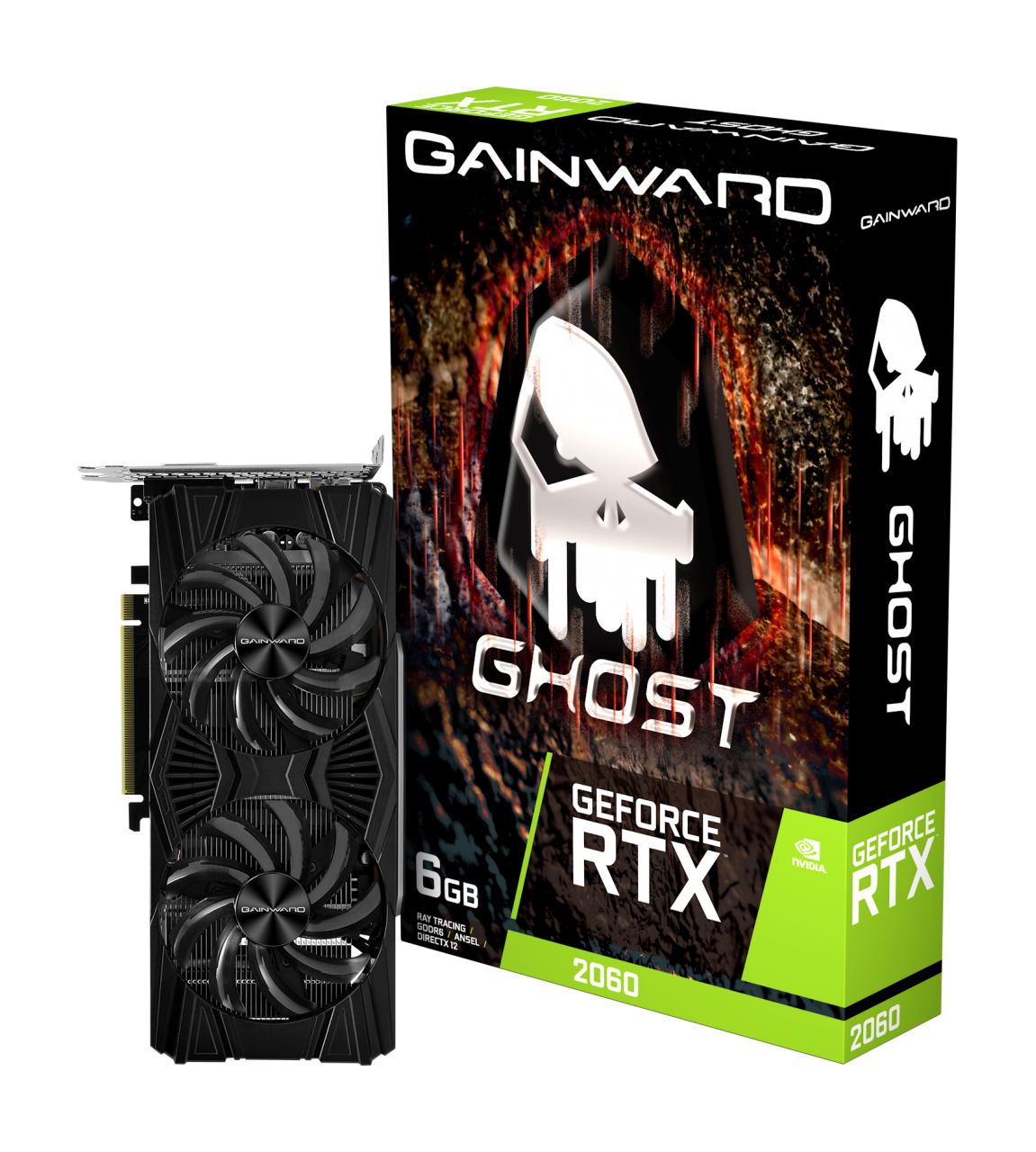 

Відеокарта Gainward GeForce RTX 2060 Ghost - (NE62060018J9-1160X-1)