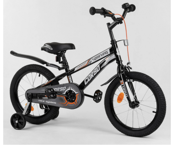 

Велосипед двухколесный CORSO Sporting 16" R-16515, Синий
