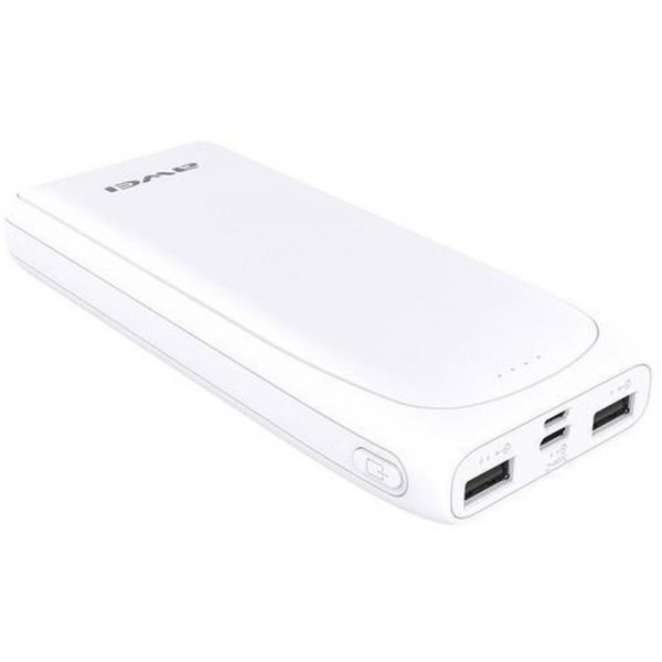 

Портативная батарея 20000 mAh, AWEI P66K Power Bank 20000 mAh Li-Polimer White