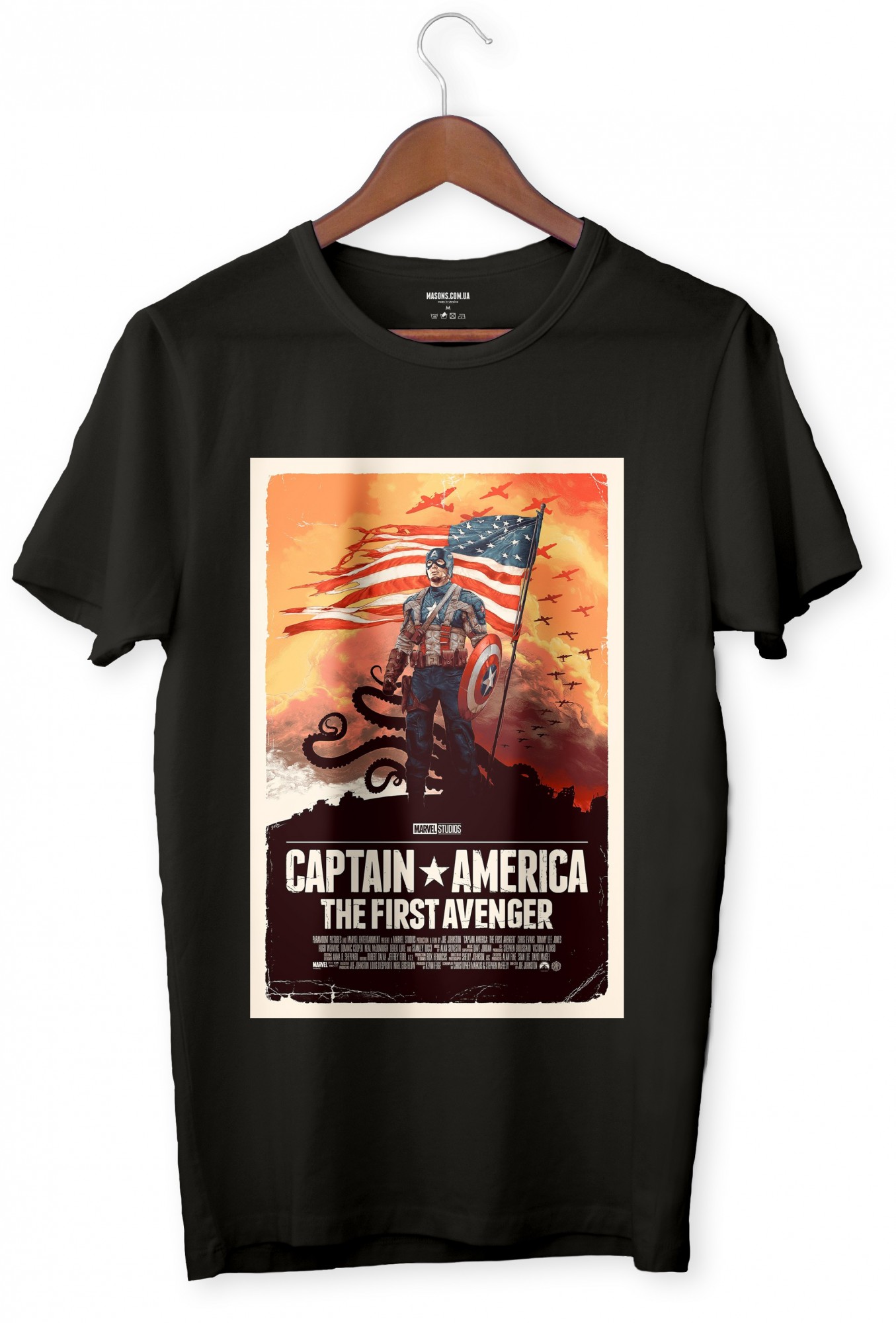

Футболка capt america 0013  Черная, Футболка capt america 0013 L Черная