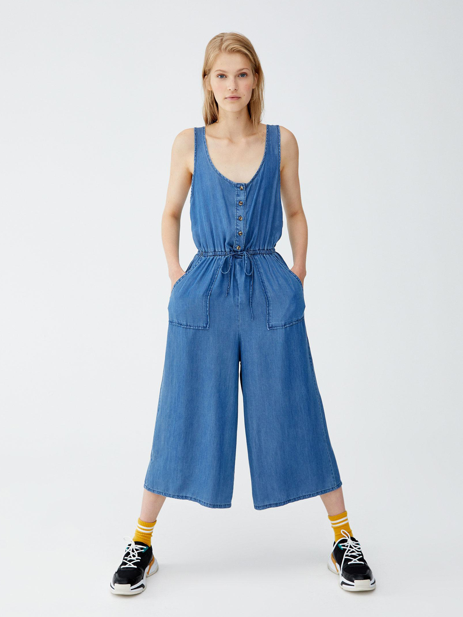 

Джинсовый комбинезон Pull & Bear 9638318400-ACXD L Синий
