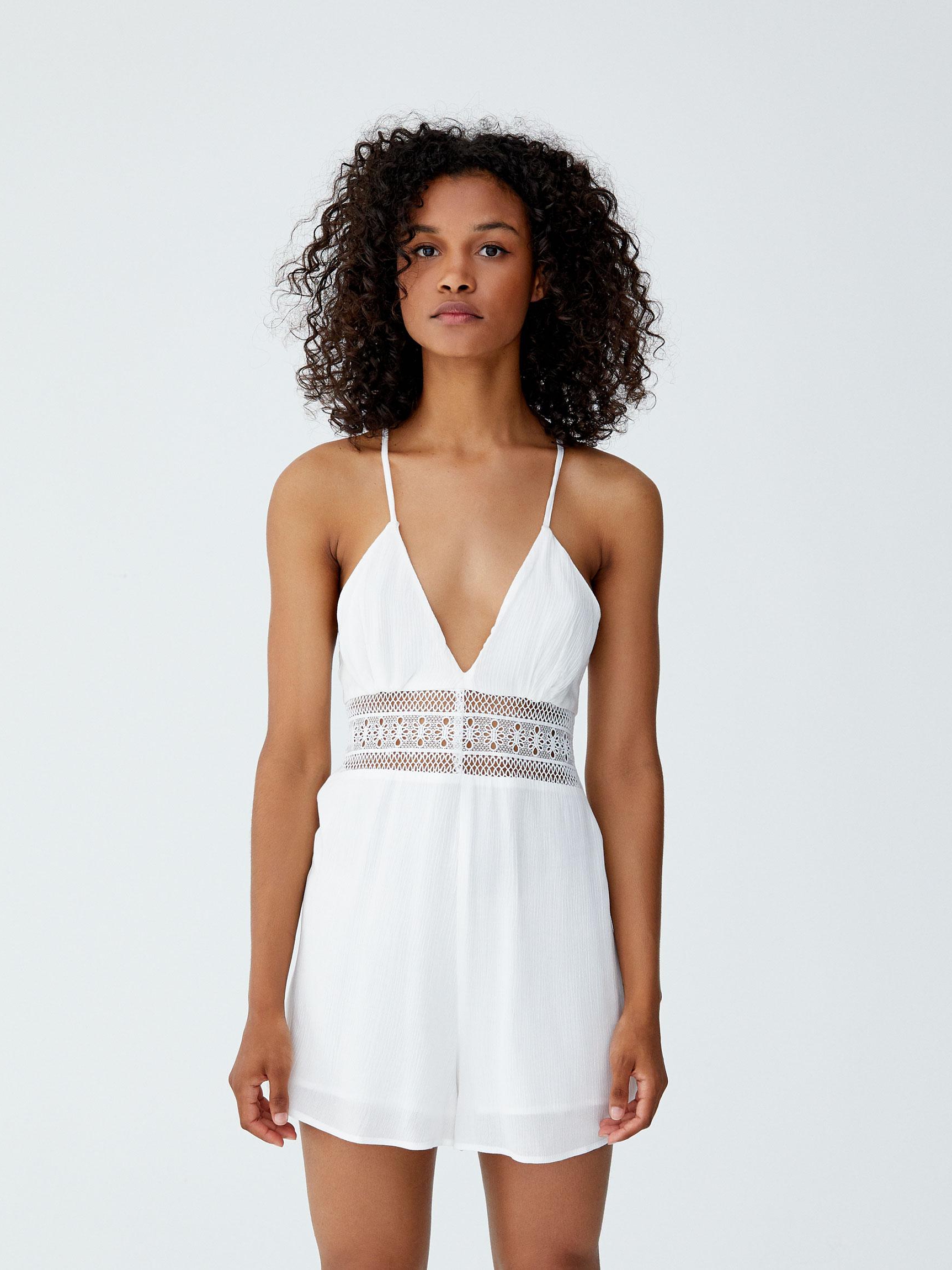 

Комбинезон Pull & Bear 9638311805-ACTS S Белый