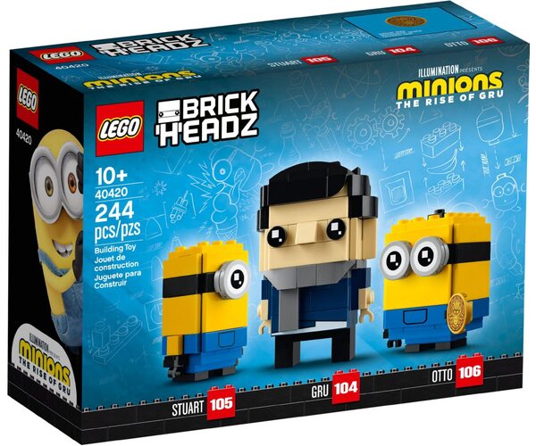 

Конструктор LEGO Brick Headz Гру, Стюарт и Отто (40420)