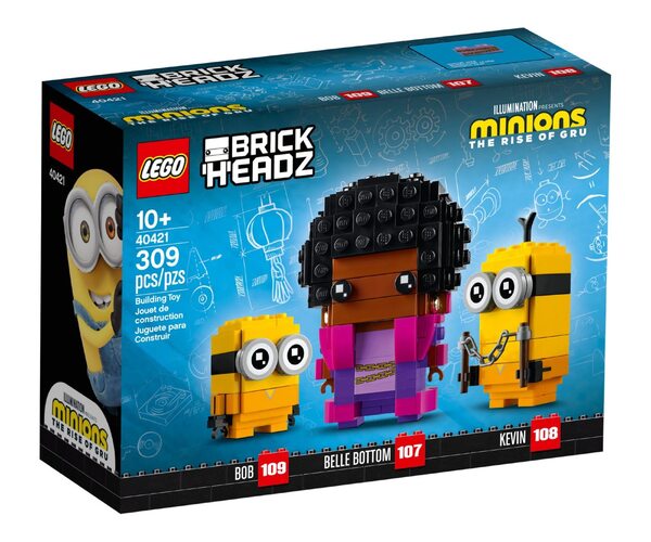 

Конструктор LEGO Brick Headz Белль Боттом, Кевин и Боб (40421)