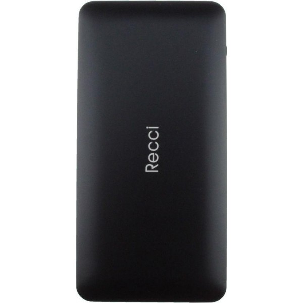 

Портативная батарея 10000 mAh Recci RN-10000 Noble Power Bank Power IQ 2,1А Li-Pol Black