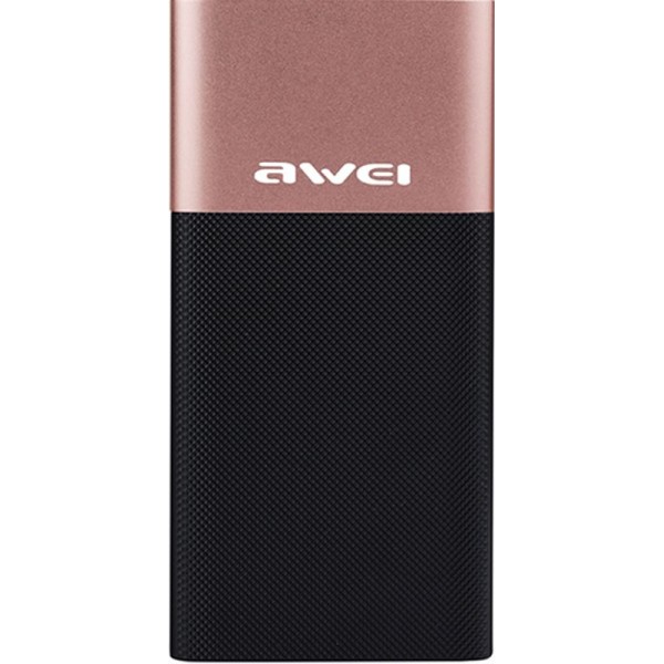 

Портативная батарея 10000mAh AWEI P53K Power Bank Rose Golg