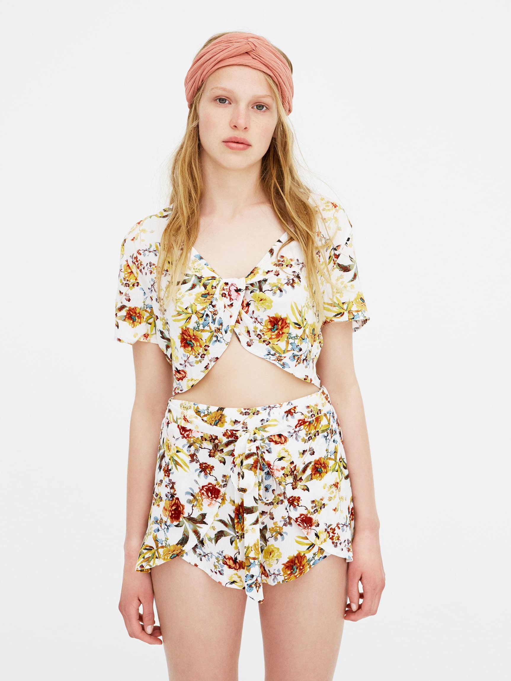 

Топ Pull & Bear 9471304712-AAXY S Белый
