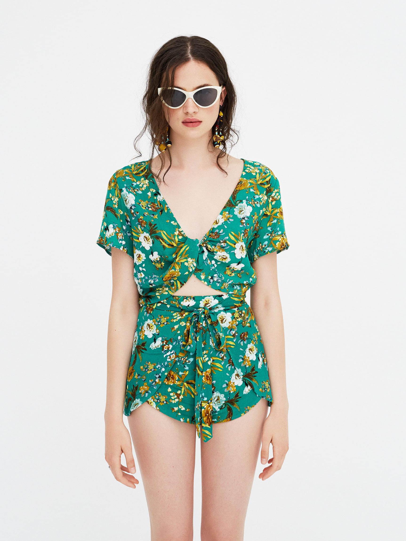 

Топ Pull & Bear 9471304500-ADQP M Зеленый