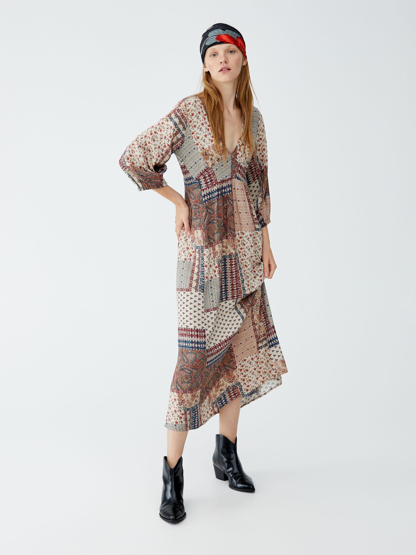 

Платье Pull & Bear 9396344712-ACSH XL Бежевое