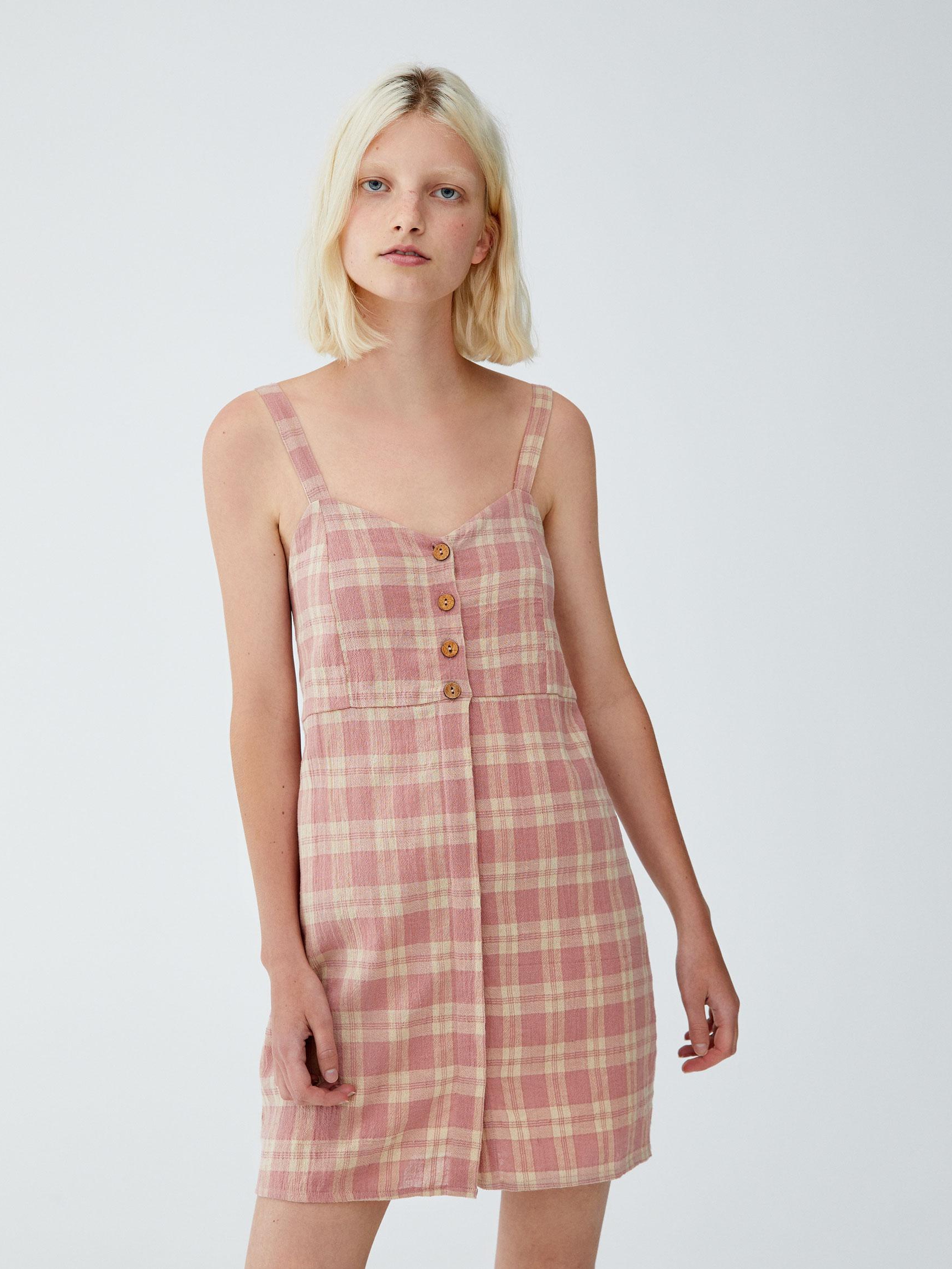 

Сарафан Pull & Bear 9393339621-AAYB S Бежевый с розовым