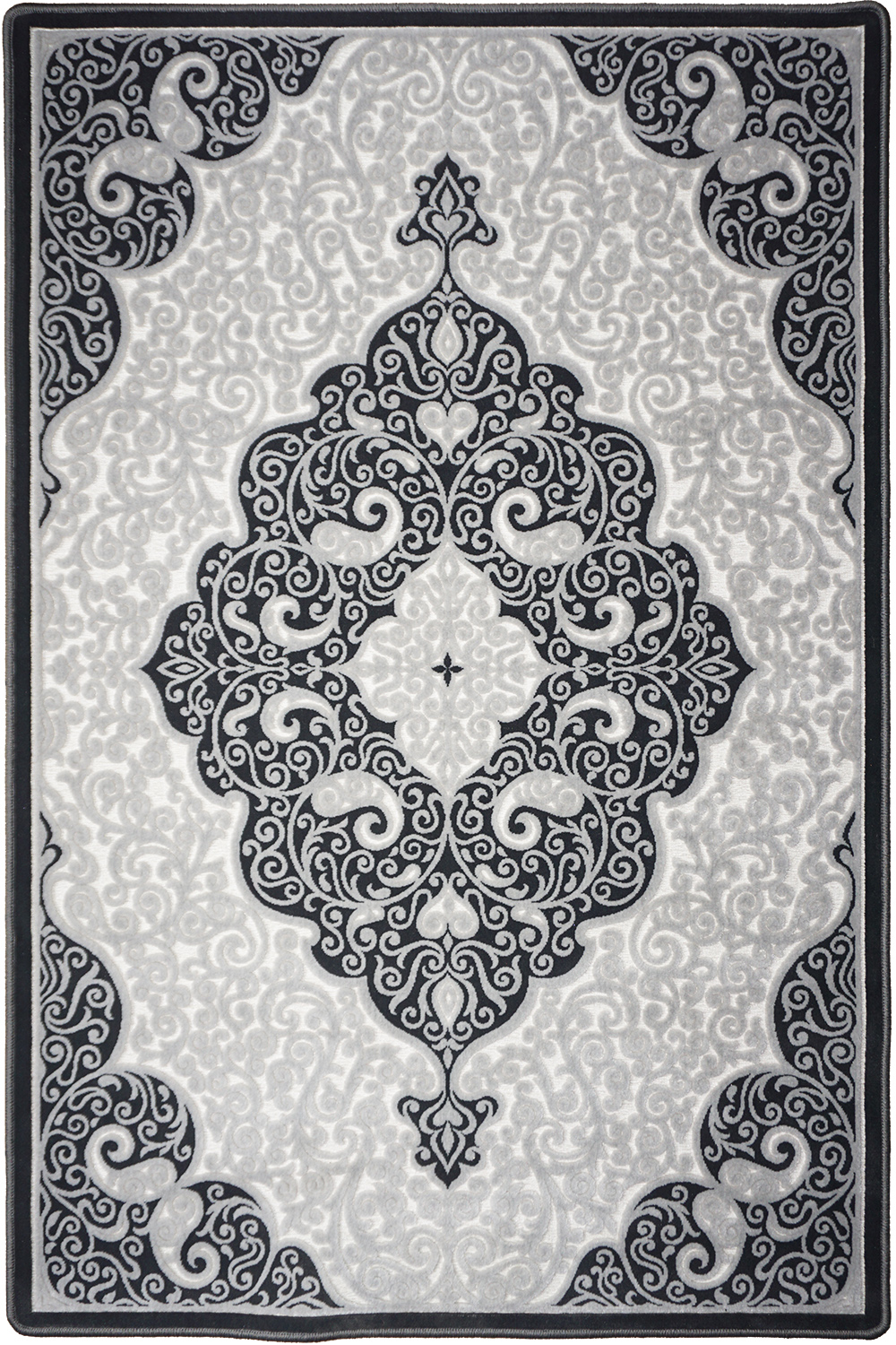 

Ковер Витебские Ковры Лира 51950 0.6x1 м. Прямоугольник серый_D.GREY / GREY