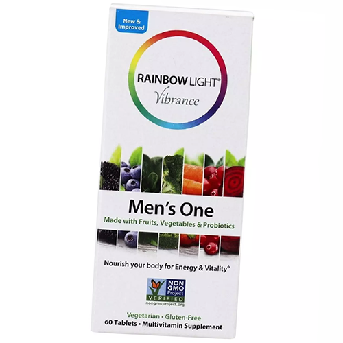 

Витамины для мужчин, Vibrance Men's One, Rainbow Light 60таб (36316041)