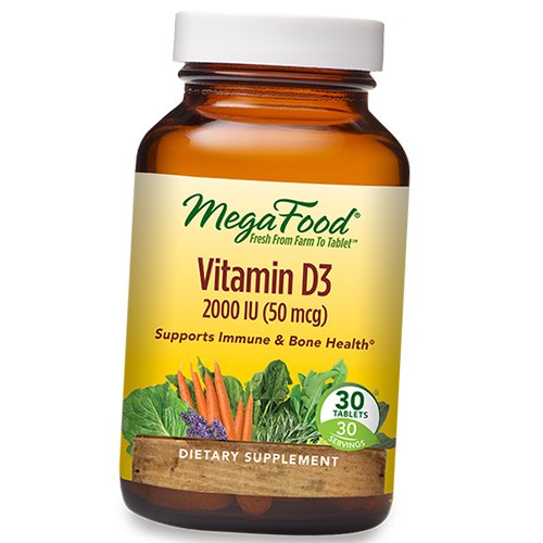 

Витамин Д3, Vitamin D-3 2000, Mega Food 30таб (36343038)