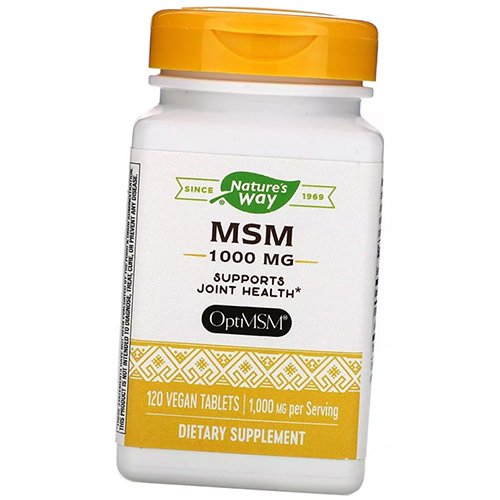 

Метилсульфонилметан, Pure OptiMSM 1000, Nature's Way 120вегтаб (03344002)