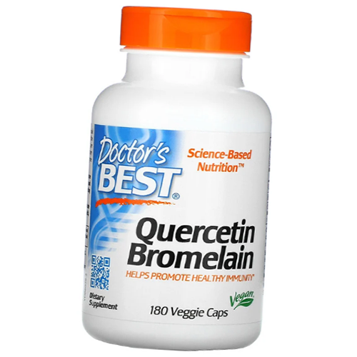 

Кверцетин и Бромелайн, Quercetin Bromelain, Doctor's Best 180вегкапс (70327019)