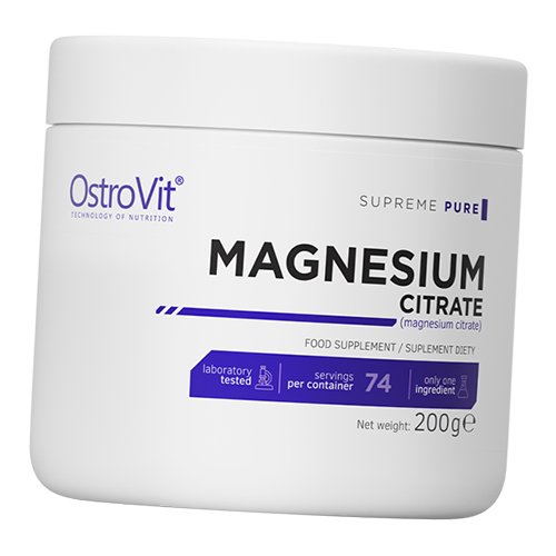 

Магний Цитрат, Magnesium Citrate, Ostrovit 200г Без вкуса (36250059)