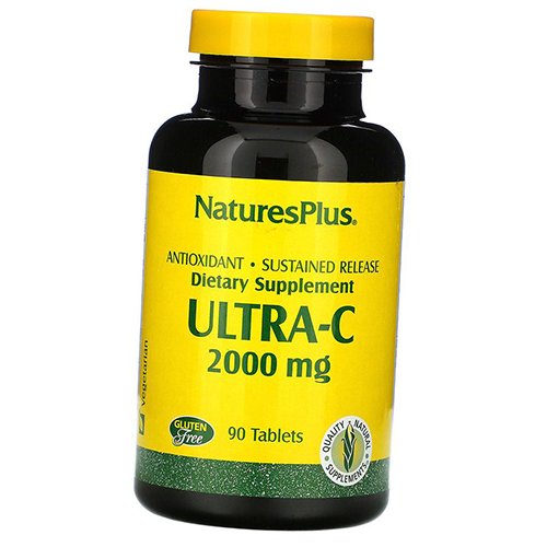 

Витамин С с замедленным высвобождением, Ultra-C 2000, Nature's Plus 90таб (36375152)