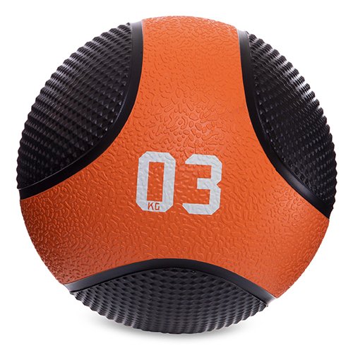 

Мяч медицинский медбол Medicine Ball FI-2824 FDSO 3кг Черный (56508027)