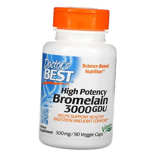 

Бромелайн, High Potency Bromelain, Doctor's Best 90вегкапс (69327003)