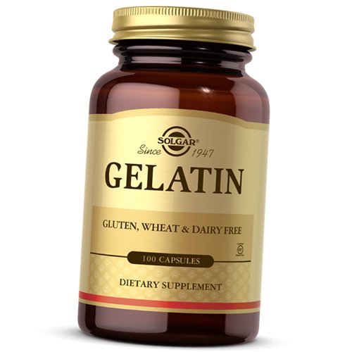 

Желатин, Gelatin, Solgar 100капс (68313002)