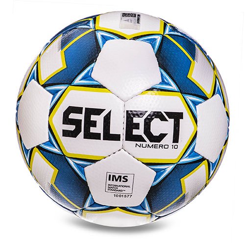 

Мяч футбольный Select Numero 10 IMS FDSO №5 Бело-синий (57508046)