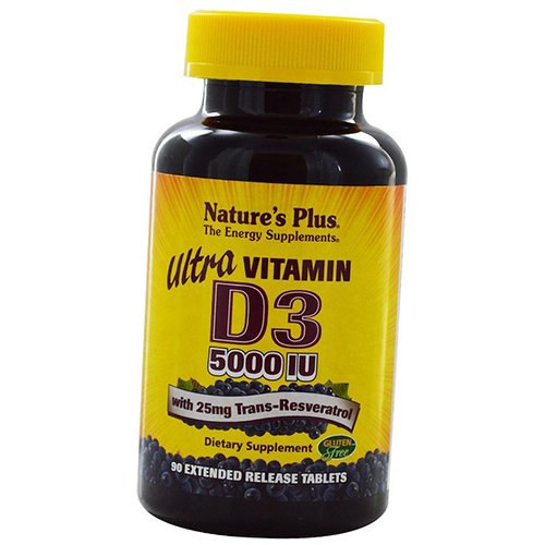 

Витамин Д3 с Антиоксидантным комплексом, Ultra Vitamin D3 5000, Nature's Plus 90таб (36375160)