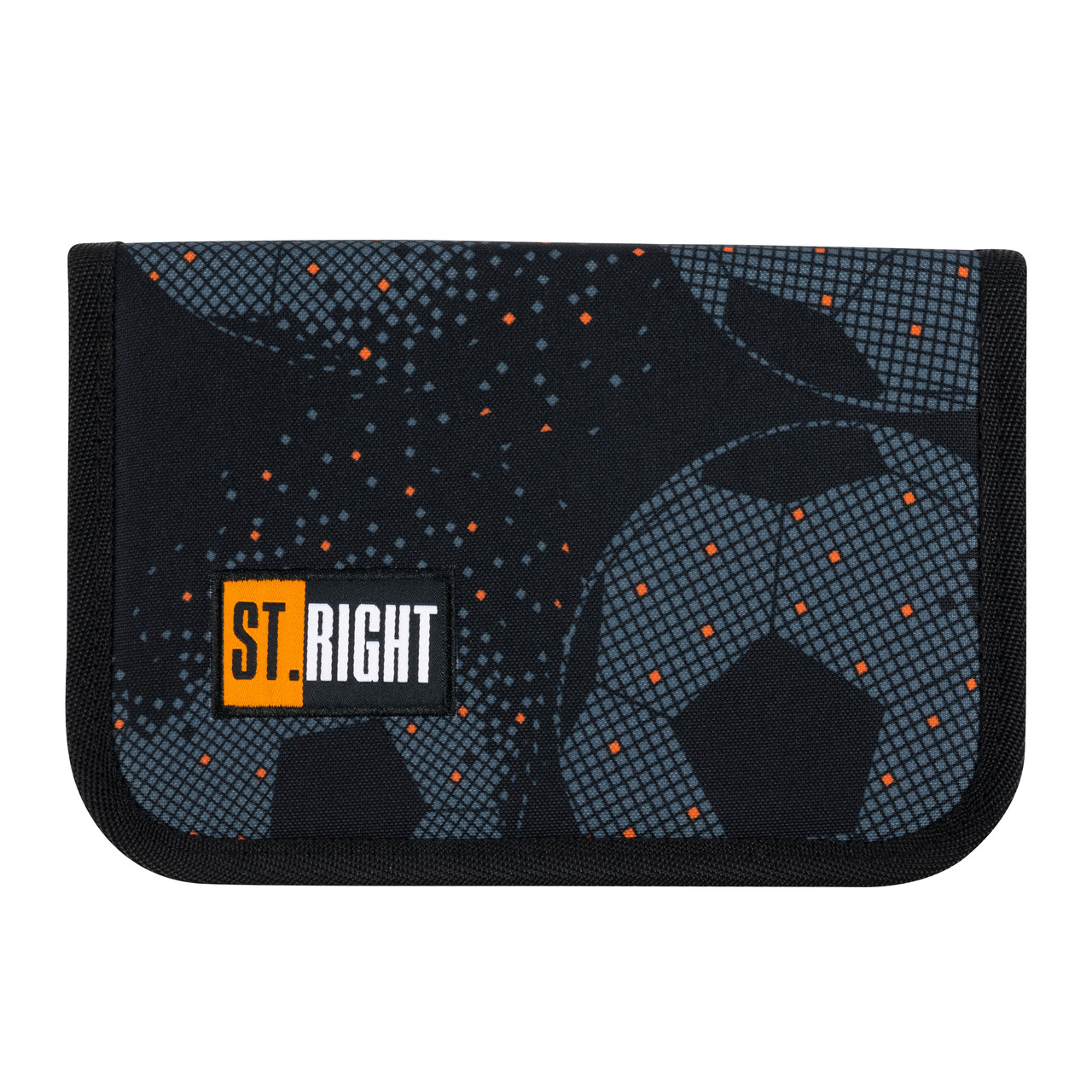 

Пенал школьный без наполнения ST.RIGHT PC3 FOOTBALL 1 отделение 2 отворота