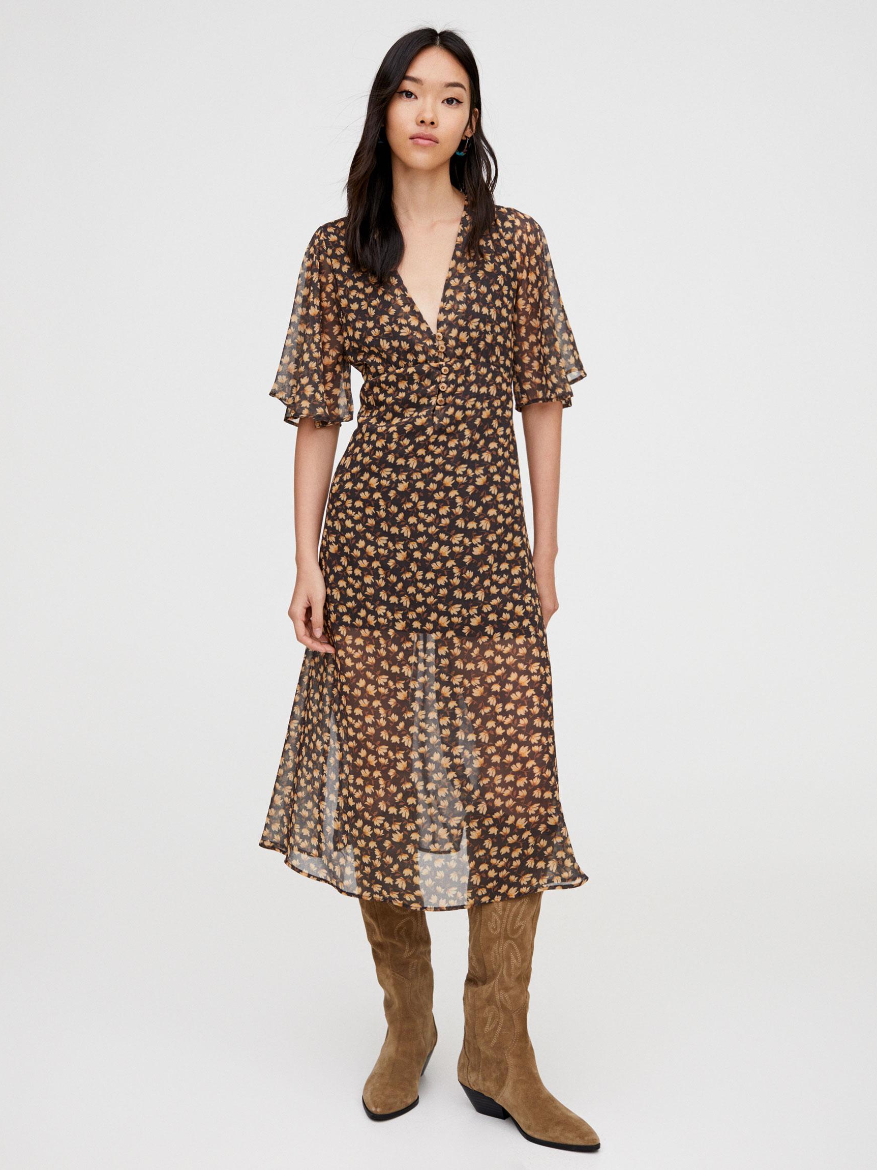 

Платье Pull & Bear 9390354507-ACOZ M Черное