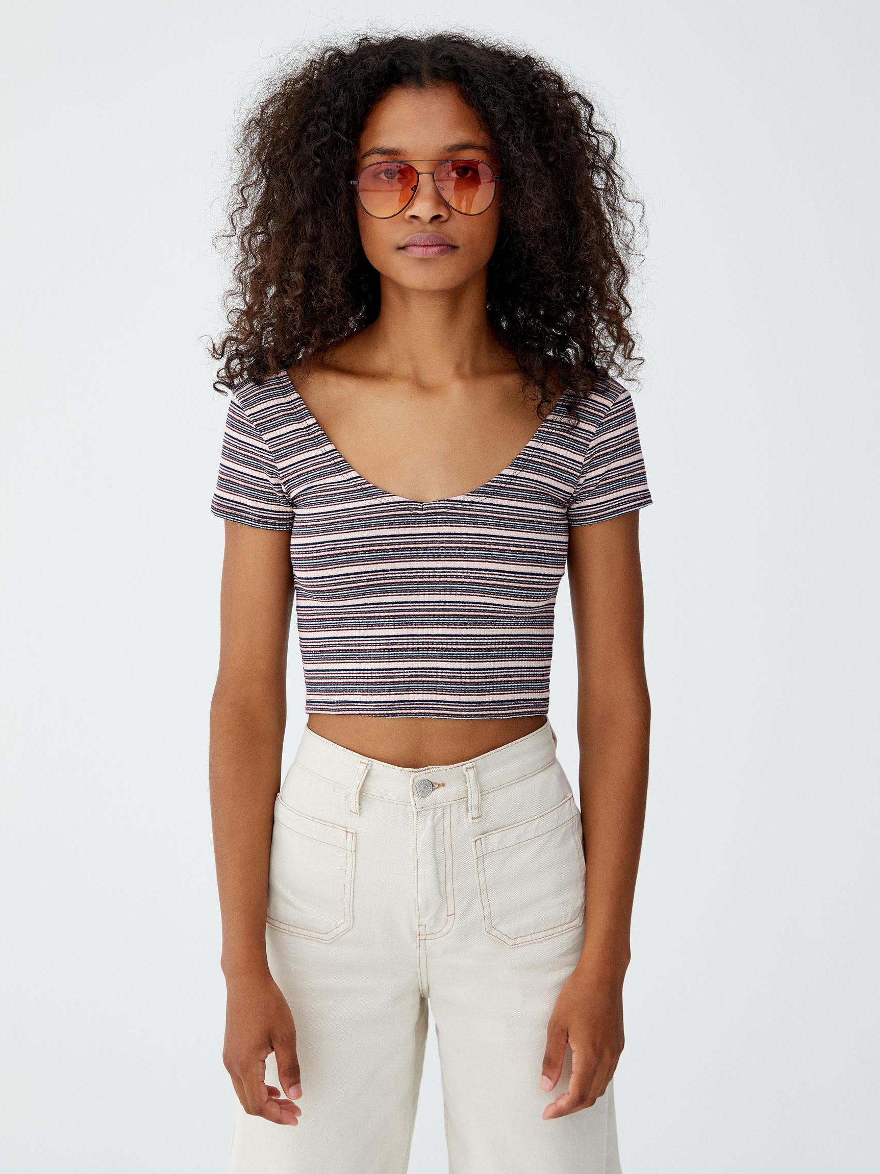 

Топ Pull & Bear 9241383661-AANL S Разноцветный