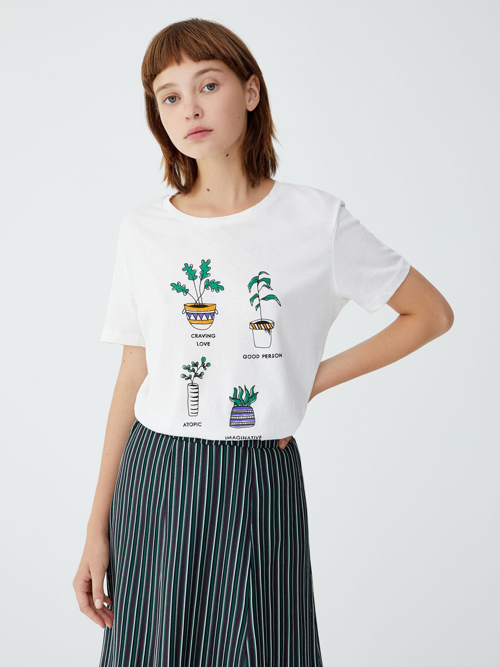 

Футболка Pull & Bear 9241303805-AAPT M Белая
