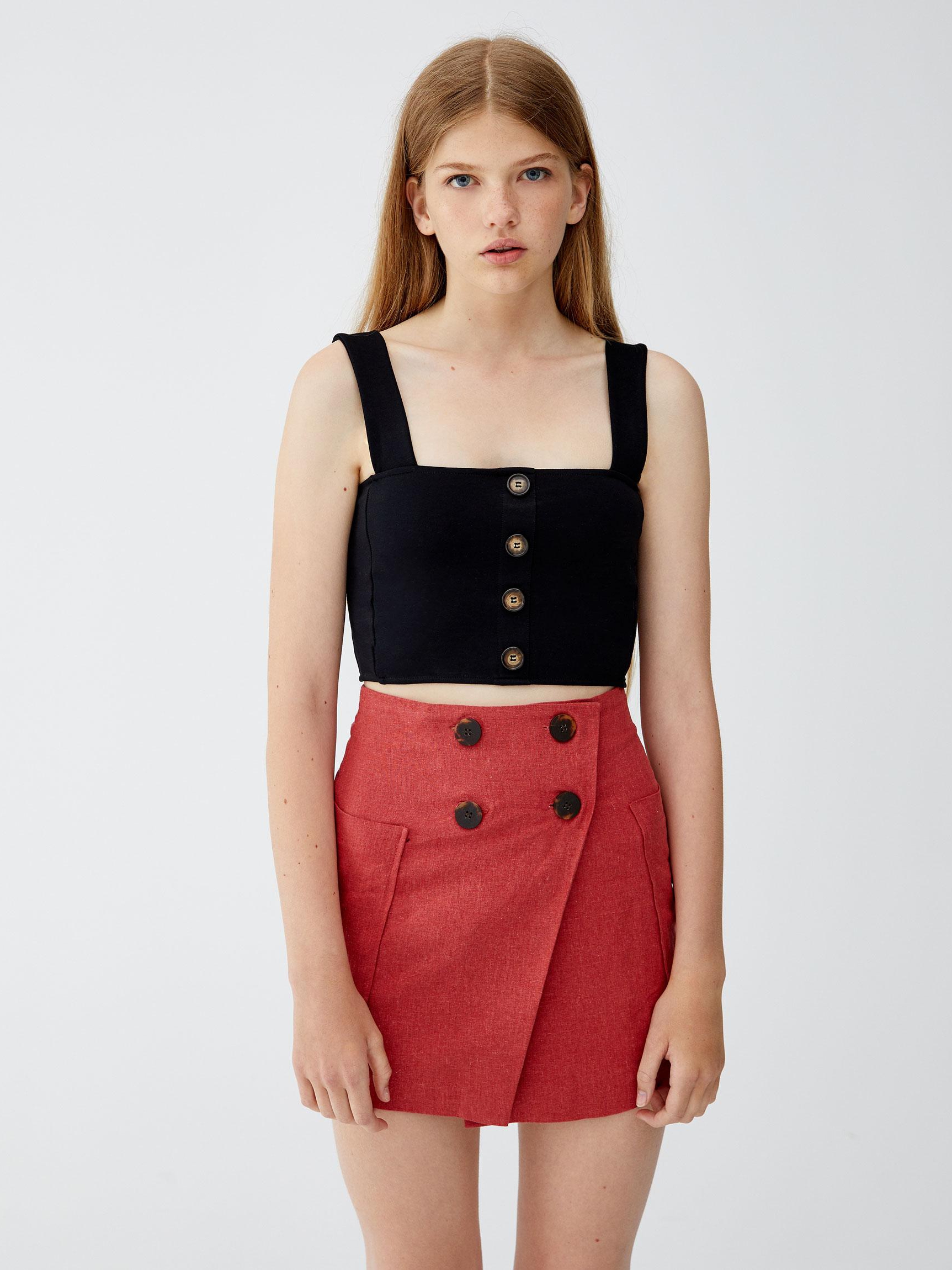 

Топ Pull & Bear 9241301800-AAAD L Черный