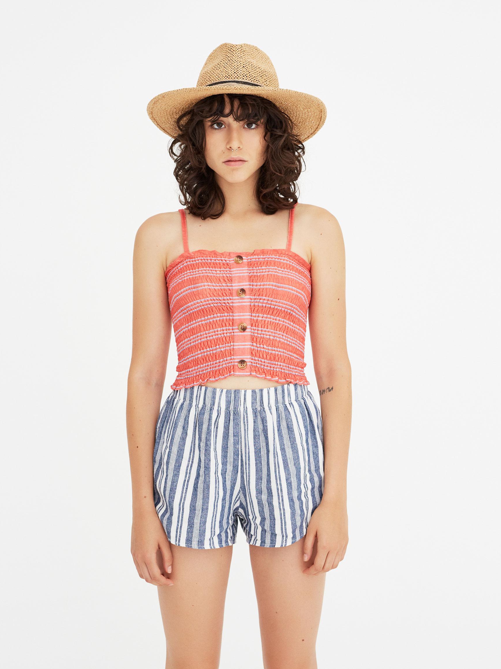 

Топ Pull & Bear 9238363679-AAVD M Розовый