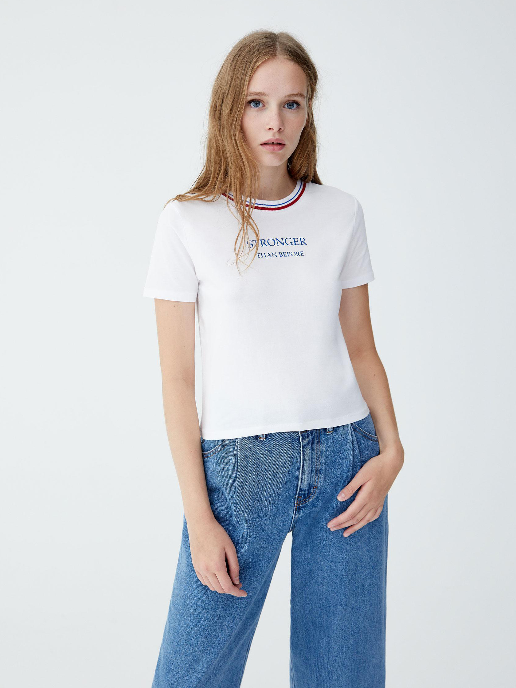 

Футболка Pull & Bear 9238341250-AAPT XS Белая