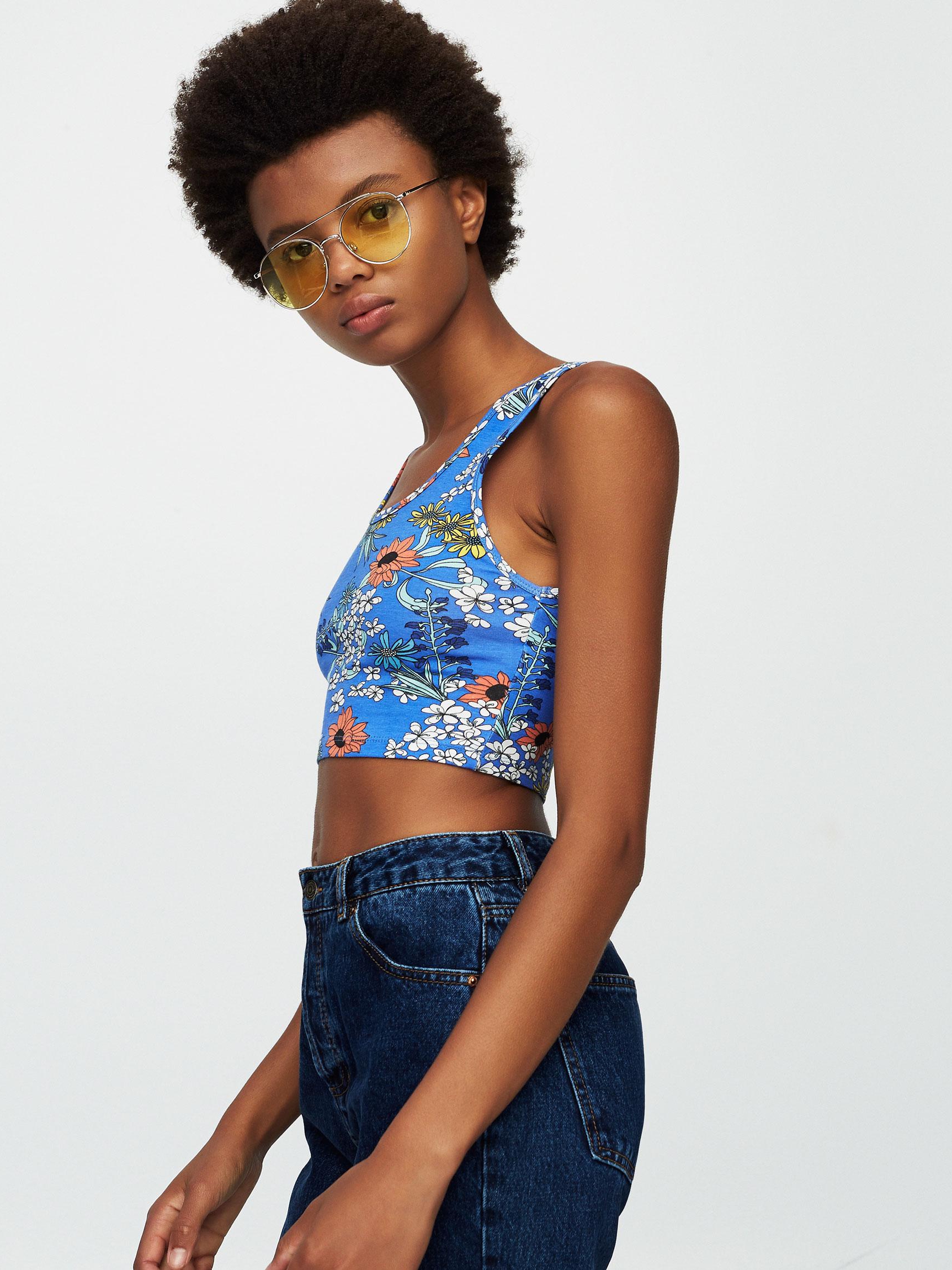 

Топ Pull & Bear 9234376420-AANS M Синий