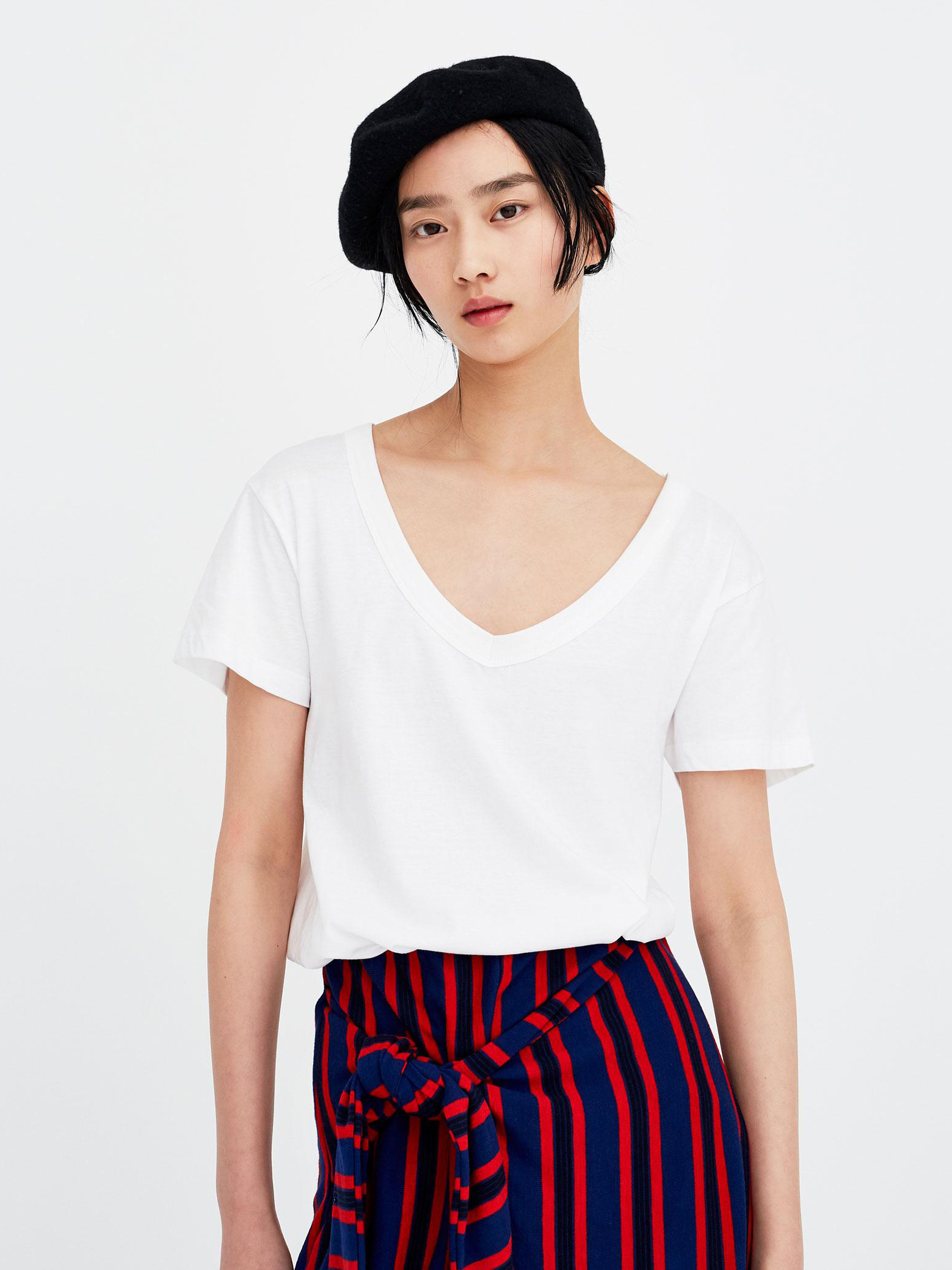 

Футболка Pull & Bear 9234341250-ACTS S Белая