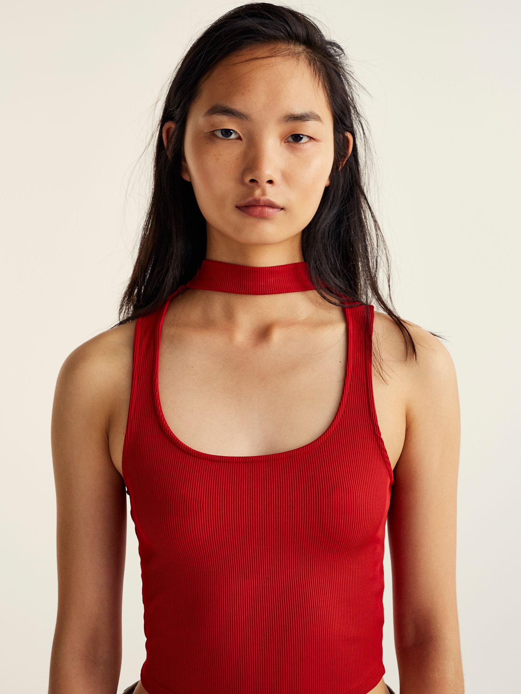 

Топ Pull & Bear 9234323600-ACVF L Красный