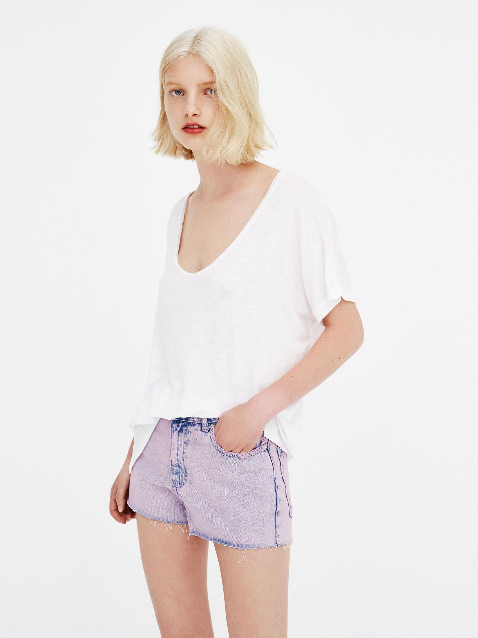 

Футболка Pull & Bear 9233301250-ACTS L Белая