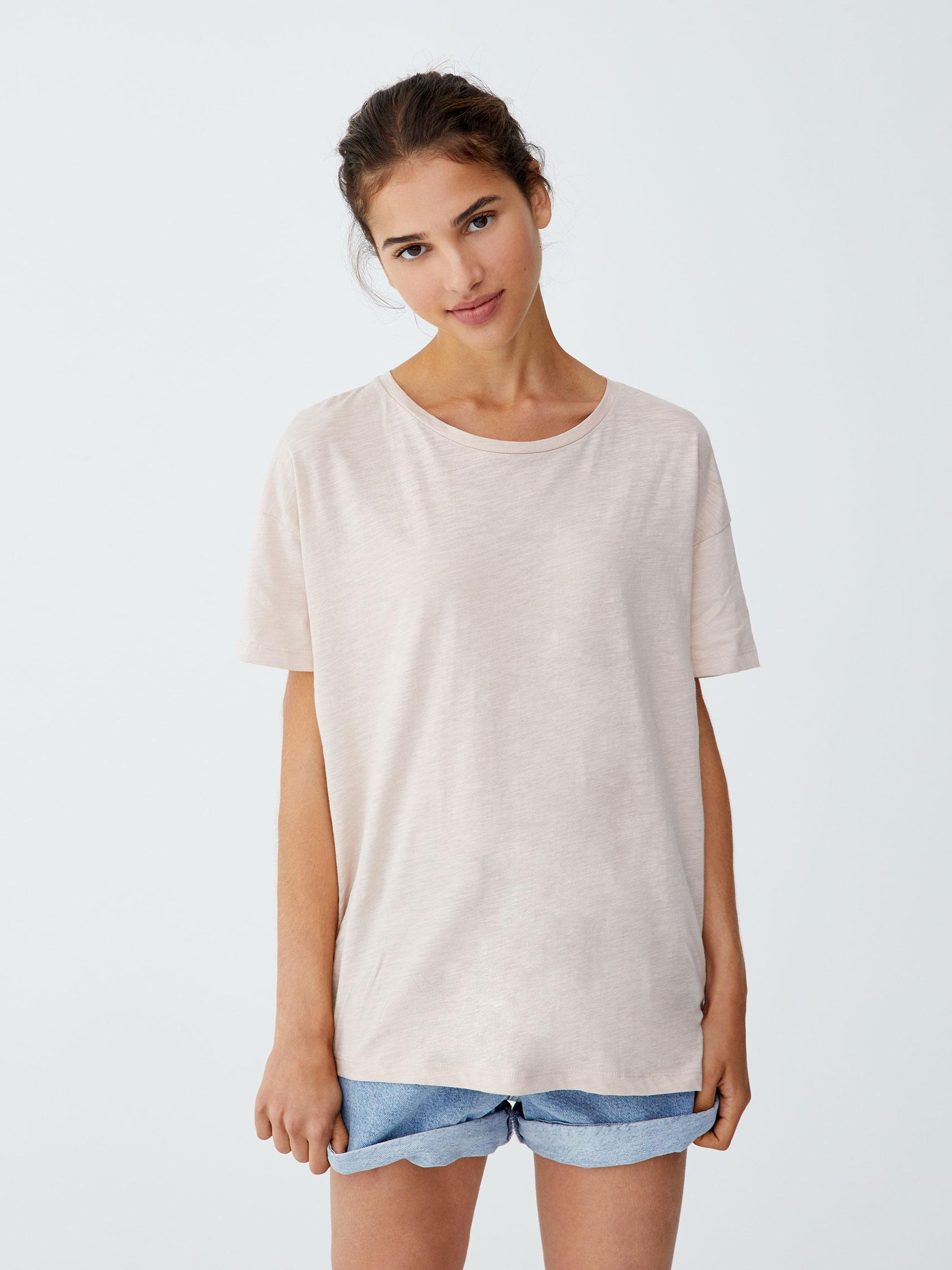 

Футболка Pull & Bear 9231311676-ACTQ XS Бежевая