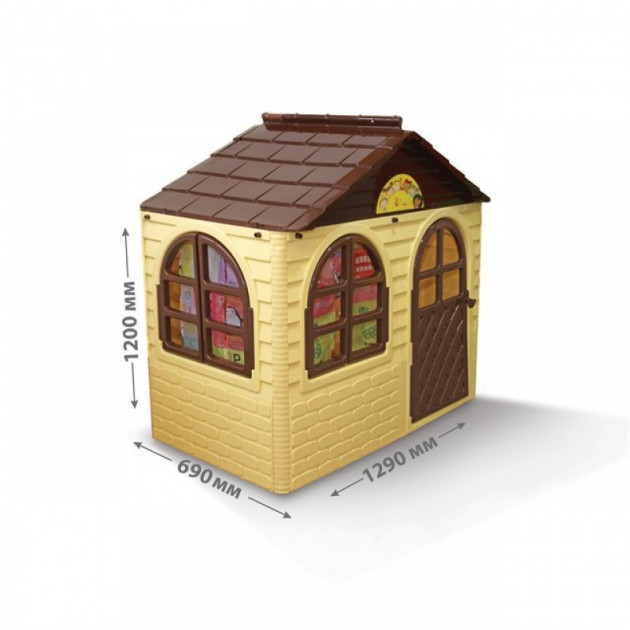 

Детский игровой домик со шторками Doloni Toys 02550/12 пластиковый