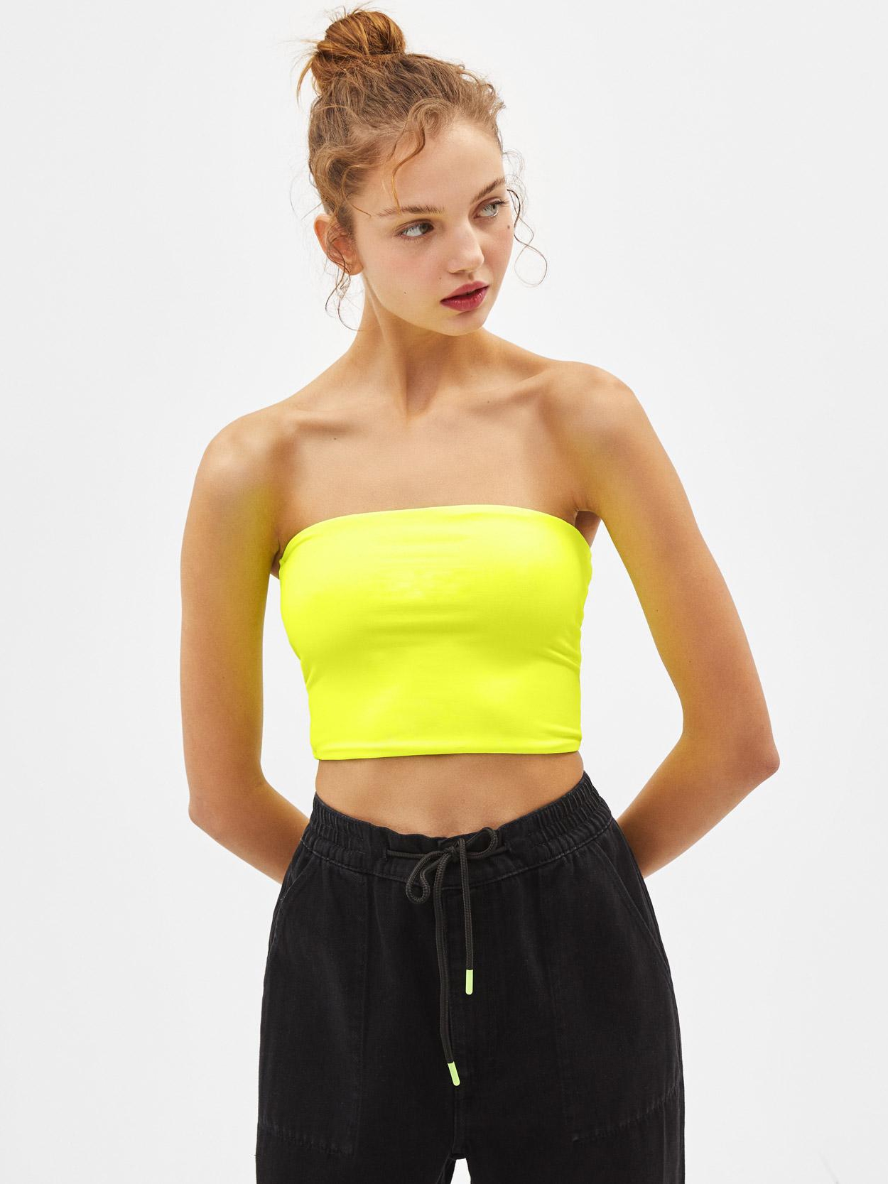 

Топ Bershka 8898592322-ABBB S Ярко-салатовый