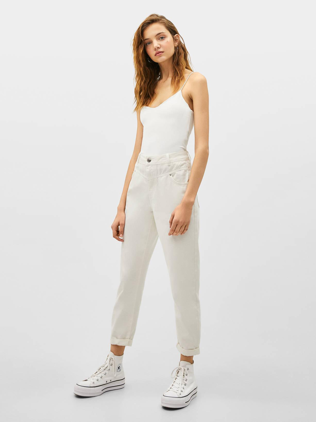 

Топ Bershka 8883256250-ACTS M Белый