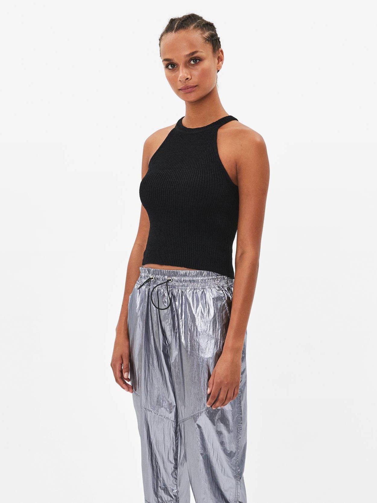 

Топ Bershka 8643623800-AAAD XS Черный
