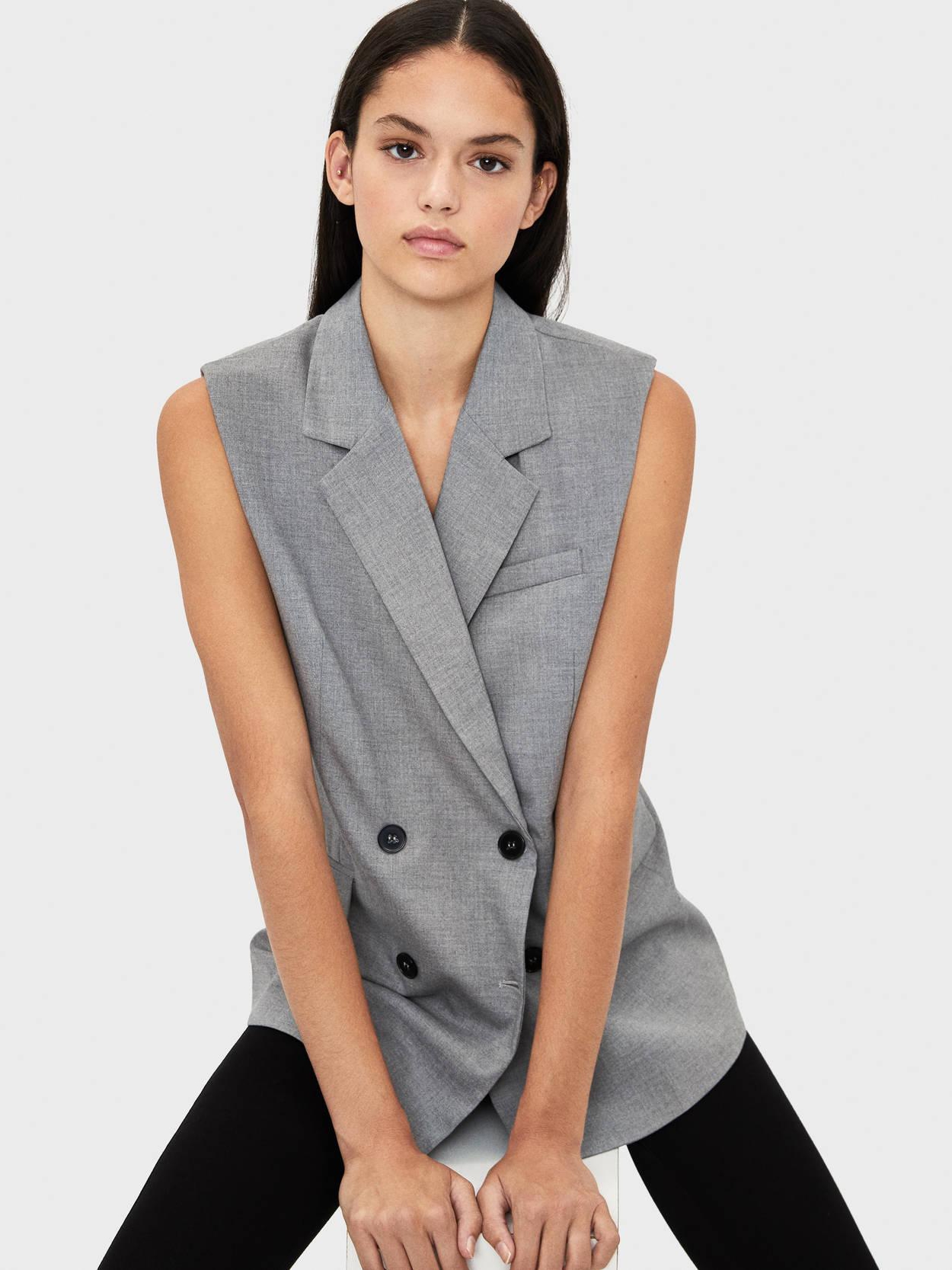 

Жилет Bershka 8434168812-ABKU S Серый