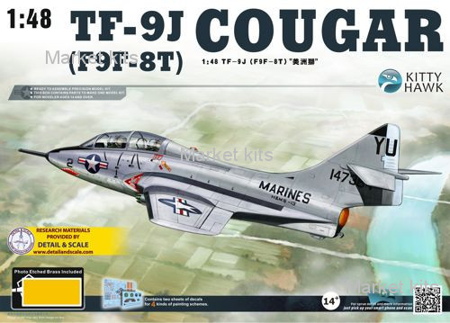 

Истребитель TF-9J Cougar 1:48 Kitty Hawk (KH80129)