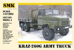 

КрАЗ-260Г бортовой армейский автомобиль 1:87 SMK (SMK87103)