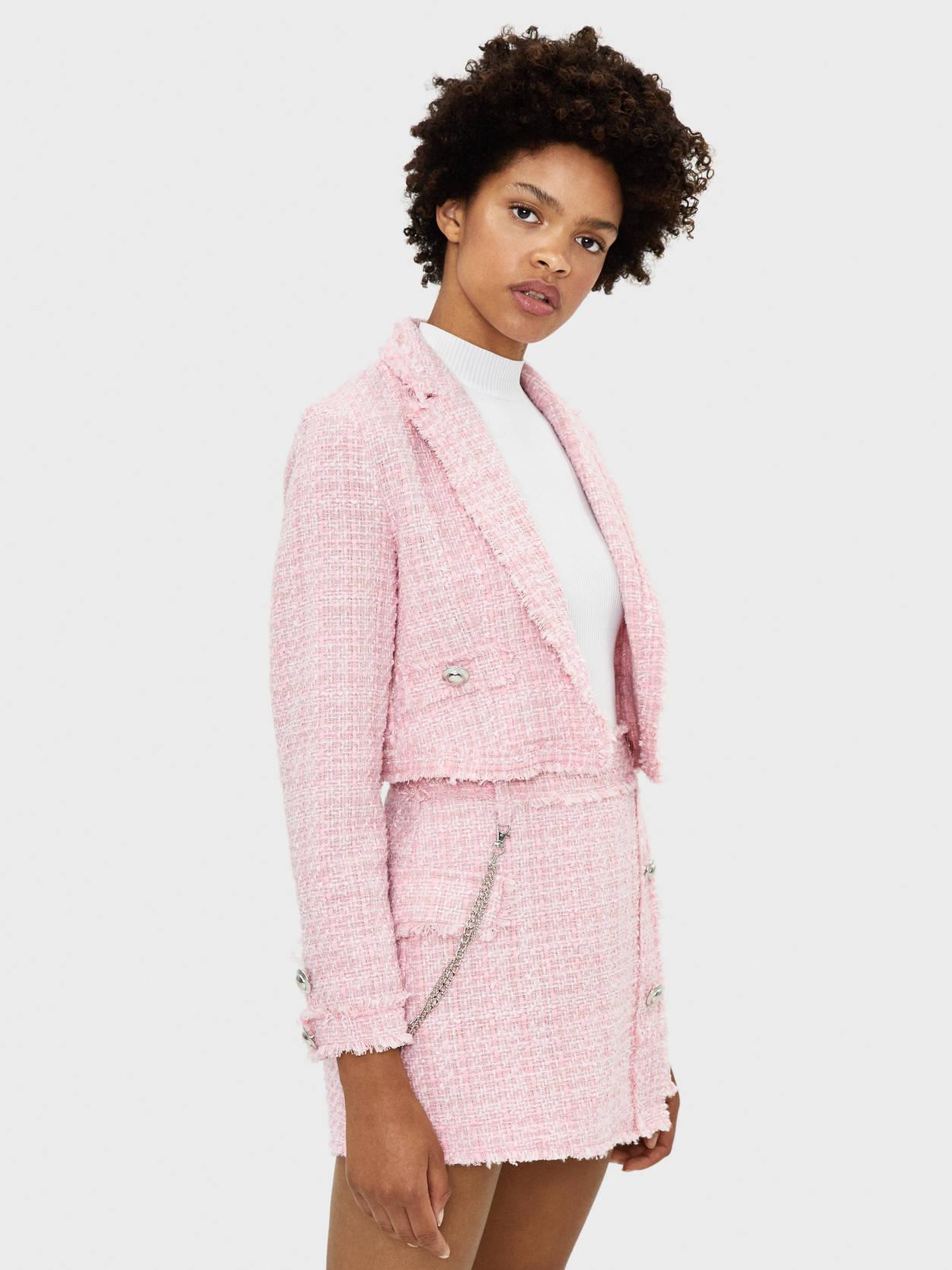 

Жакет Bershka 6117168902-ACWG L Розовый