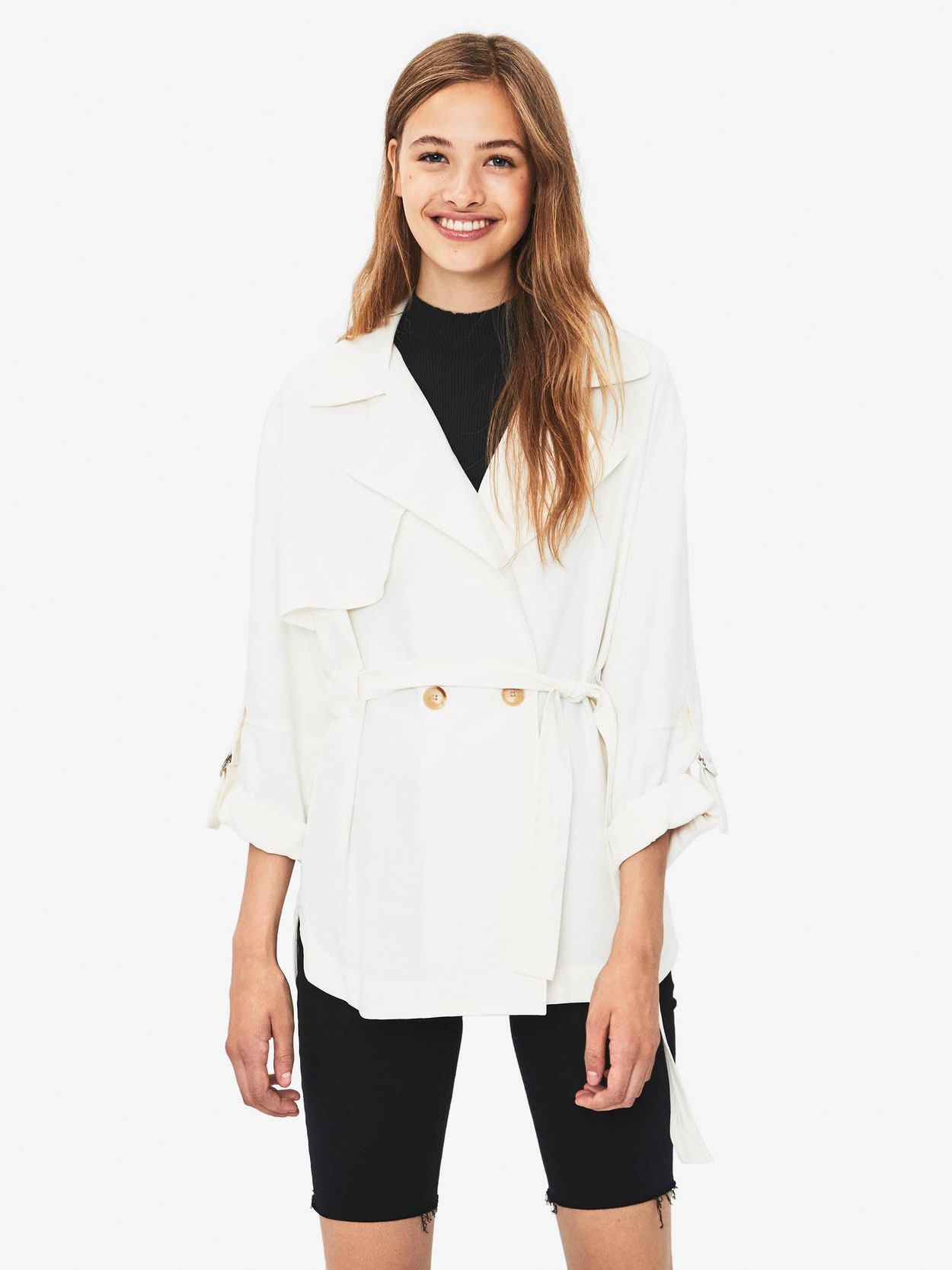 

Пиджак Bershka 6114880251-ACTS XS-S Белый